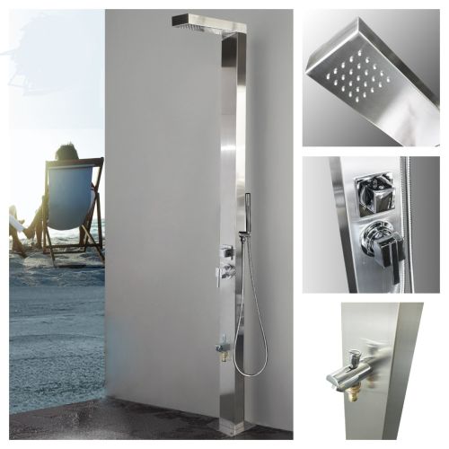 Windsor Silver ADA 316L Marine Grade  Stainless Steel Outdoor Pool Rinse-Off Shower