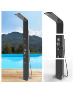  Brighton Black 316L Stainless Steel Marine Grade Outdoor Outside Pool Beach Rinse-Off Shower 