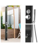  Bondi Black ADA 316L Marine Grade Stainless Steel Outdoor Pool ShowerTower Panel 