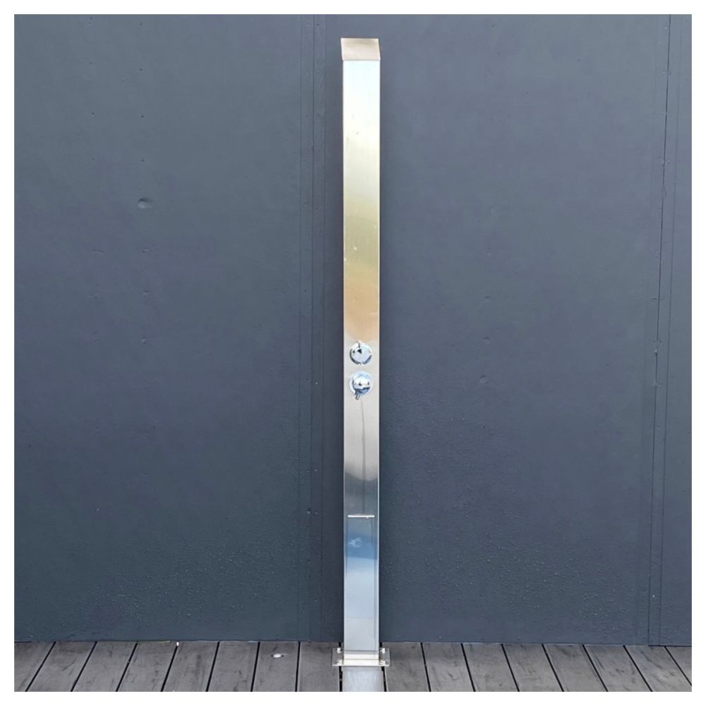 Toorak Silver 316L Marine Grade Stainless Steel Outdoor Indoor Water Fall Pool Shower Rinse-Off Shower