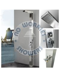 Windsor Silver ADA 316L Marine Grade  Stainless Steel Outdoor Pool Shower Rinse-Off Shower